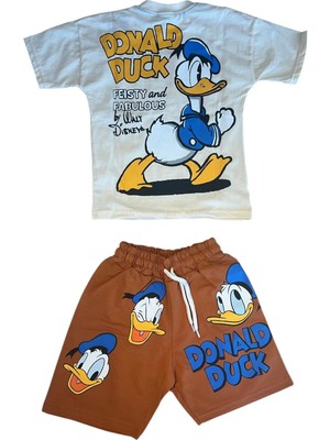 GMG Collection Baby Duck Desenli Şort Tişört 2'li Takım
