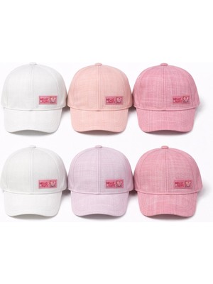 P-Y26140-04 Kitti 1-4 Düz Etiketli Kız Şapka 6lı