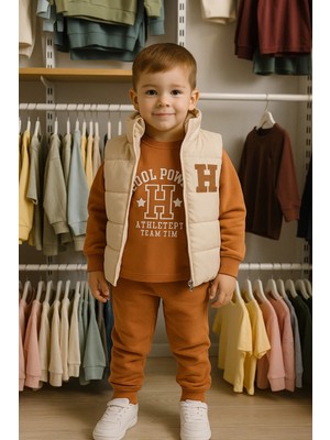 GMG Collection Baby Kız- Erkek Şişme Yelekli Üçlü Takım