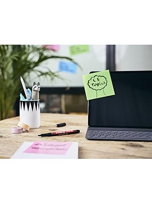 Data Store 143 B Permanent Kalem - Asetat Kalemi Yeşil - 10 Kalem - Kesik Uç 1-3 mm