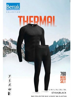 760 Berrak Erkek Termal Takım Siyah