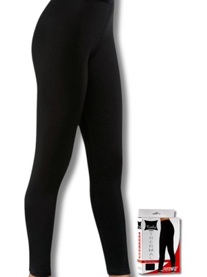 0166 Tutku Kadın Termal Tayt Siyah