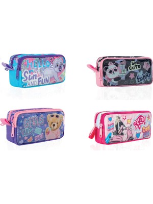 Data Store Kalem Çantası Kız Çift Göz, Pvc