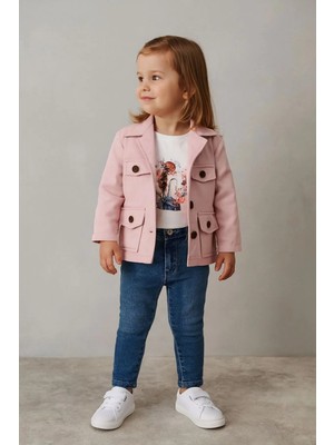 GMG Collection Baby 3 Lü Set Kız Çocuk Takım Ceket - Trençkot & Pantolon & Body