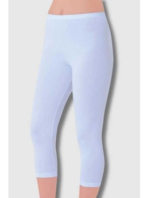 Vogsign 312 Viskon Ince Bel Kapri Tayt 6lı Paket Beyaz