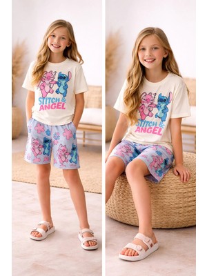 GMG Collection Baby Greml Desenli Şort Tişört 2'li Takım