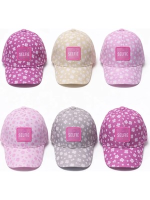 P-Y26140-09 Kitti 1-4 Yonca Desenli Kız Şapka 6lı