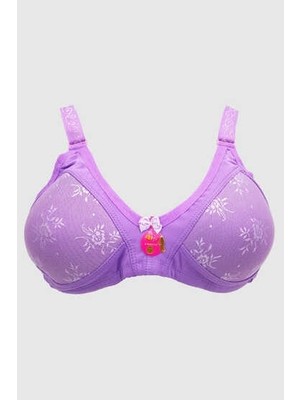 303 Liza Telsiz Dantelli Sütyen 6lı Paket Lila