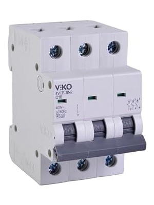 Data Store 4VTB-3C10 Otomatik Sigorta 4,5ka C Tipi 3 Kutup 10A