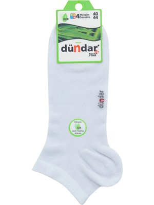 Dündar Çorap 4605 Dündar Erkek Bambu Patik 12LI Beyaz