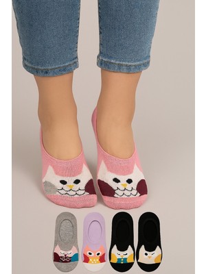 Soft Socks Soft Kadın Penye Desenli Babet 12LI