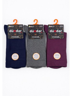 Dündar Çorap 5725 Dündar Kadın Modal Soket Çorap 12LI Karışık(K)