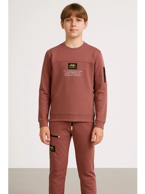 GMG Collection Baby O Yaka Cepli Fermuarlı Erkek Çocuk Takım 11 Yaş, 12 Yaş, 13 Yaş, 14 Yaş