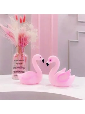 Ett LED Işıklı Flamingo Masa Lambası