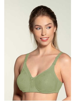 303 Liza Telsiz Dantelli Sütyen 6lı Paket Yosun Yeşili
