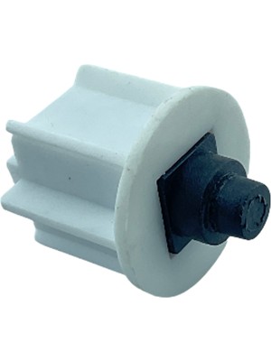 MorPerde 32 Lik Yaylı Yuvarlak Pimli Siyah Beyaz Boru Sonu Tıpası