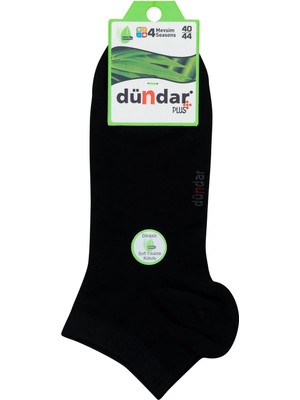 Dündar Çorap 4605 Dündar Erkek Bambu Patik 12LI Siyah