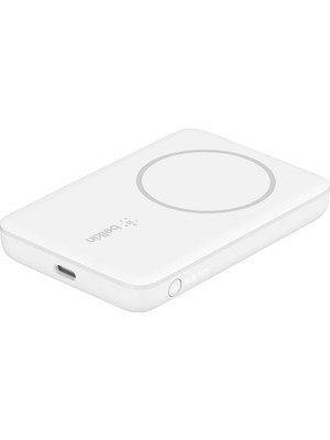 Data Store Manyetik Kablosuz Güç Bankası 2.5k (Magsafe ile Uyumlu Taşınabilir Şarj Cihazı, 2500 Mah Küçük Kapasiteli Kompakt Mini Hızlı Şarj, Usb-C - Usb-C Kablo Dahil) - Beyaz