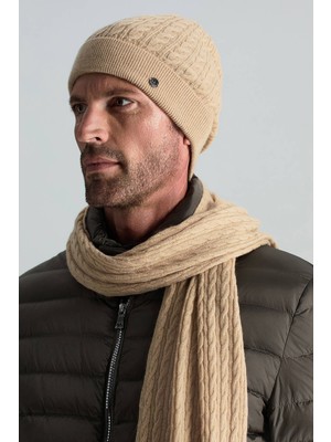 Lambswool Yün Camel Bere