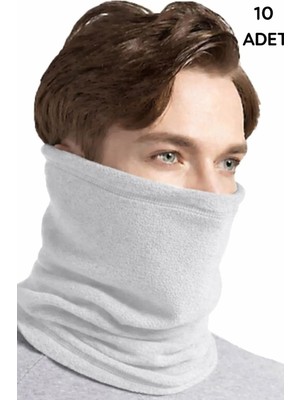 Him Düz Polar Boyunluk 10LU Gri