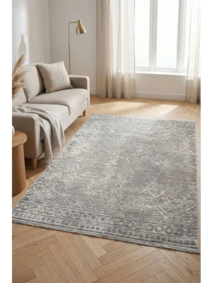 Konfor Notta 1108 Gri Yumuşak Dokulu Salon Mutfak Koridor Oturma Odası Dokuma Makine Halısı