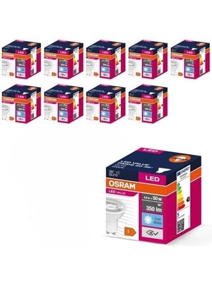Data Store 10'lu Value PAR16 50 36D 4.5W Soğuk Beyaz 4000K GU10 LED Ampul