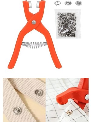 Mikasso El Basınç Penseli Bebek Kıyafetleri Için Metal Düğme Montaj Seti