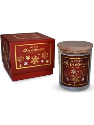 Data Store – Yılbaşı Hediyesi, Kar Tanesi, Ahşap ve Baharatlı Sandal Kokulu, Doğal Bio Balmum, 135 G Kokulu Mum, 40 Saat Yanma Süresi, Lüks Kutulu, Kadın ve Erkek Için Şık Yılbaşı Hediyesi