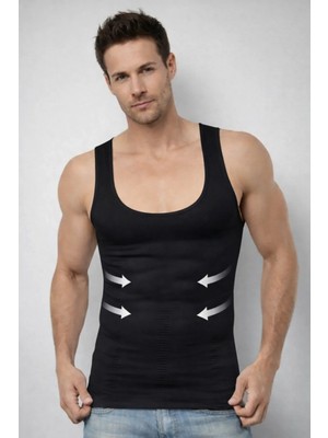 500 Layza Form Erkek Korse Atlet Siyah