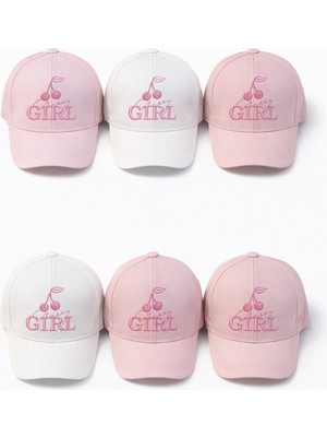 P-Y26140-06 Kitti 1-4 Girl Baskılı Kız Şapka 6lı