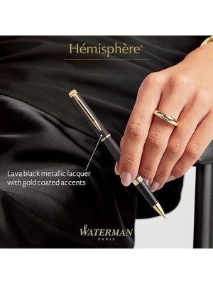 Data Store Waterman Hemisphere 25 Metalik Siyah Gt Roller Kalem