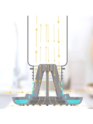 Mikasso 3D Baskılı Çok Amaçlı Şişe ve Kap Kurutucu (2'li Set)/spor Şişesi, Şaker, ve Su Kapları Için Uyumlu