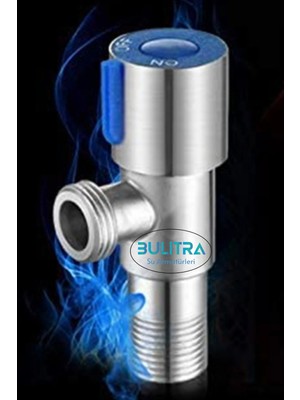 Mikasso Inox Aç Kapa Sıcak Soğuk Su Ara Musluğu Taharet Musluğu Batarya Flex Bağlantı Musluğu