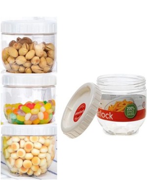 Mikasso Toz Nem Geçirmez Erzak Saklama Kabı Kilit Mekanizmalı 1ADET Plastik Gri