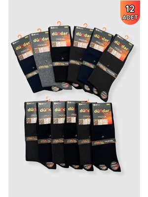 Dündar Çorap 4124 Dündar Erkek Modal Likra Çorap 12LI Karışık Renk