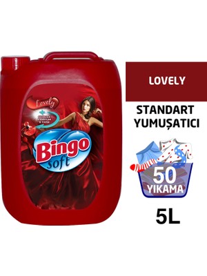 Bingo Soft Çamaşır Yumuşatıcısı Lovely 5L ( 50 Yıkama )