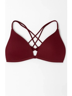 2400 Liza Sporcu Ipli Destekli Sütyen 6lı Bordo
