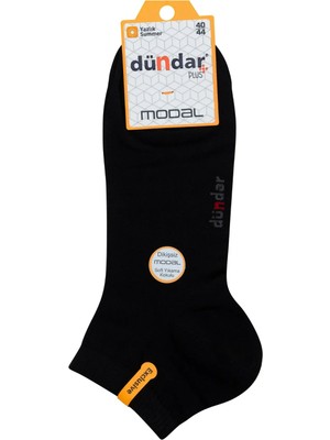 Dündar Çorap 6838 Dündar Erkek Modal Patik 12LI Paket Siyah