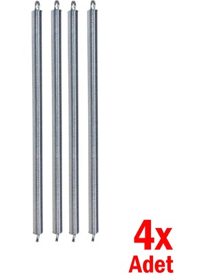 Mikasso 4 Adet Bebek Hoppala Zıp Zıp Yayı Çelik Yay Askı Kapı Yayı 25 Cm. Çelik