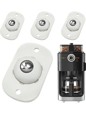 Mikasso Pratik Bilyeli Eşya Kaydırma Aparatı 4lü Set 360 Derece Döner Yer Değiştirme Tekerleği Mini Teker