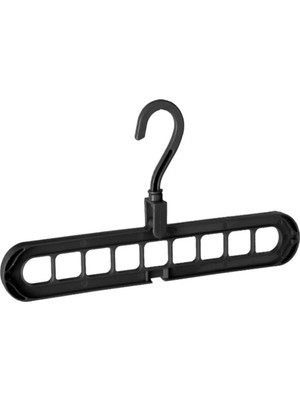 Mikasso 9 Bölmeli Sihirli Akıllı Askı Dolap Gardrop Düzenleyici Plastik Beyaz