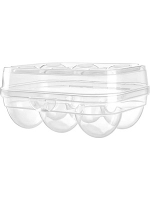 Mikasso 2 Adet 6 Bölmeli Yumurta Saklama Kabı Plastik Yumurtalık Kutu Plastik Turkuaz