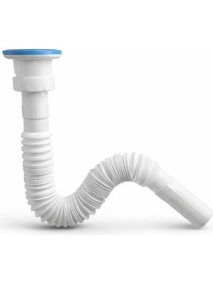 Özbest Rekorlu Körüklü Lavabo Sifonu-Kolay Temizlenebilir Esnek Gider Hortumu