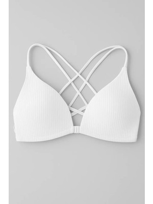 2400 Liza Sporcu Ipli Destekli Sütyen 6lı Beyaz