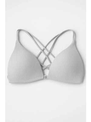 2400 Liza Sporcu Ipli Destekli Sütyen 6lı Gri