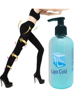 Lipo Cold  Fatburner Krem 250 ml + S-M Beden Süper Akıllı Mikro Kapsüllü Tayt