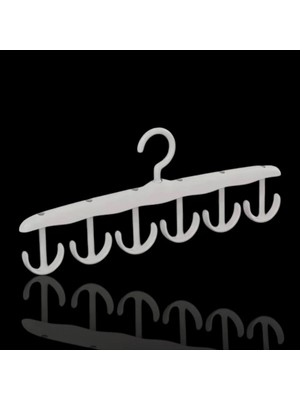 Mikasso 6 Kancalı Dolap Içi Askı Pratik Plastik Düzenleyici Aparat Elbise Aksesuar Askısı Dolap Organizeri P