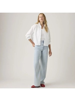 Levi's Ribcage Wide Leg Kadın Jean Pantolon - Course Stone