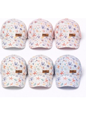 P-Y26250-09 Kitti 5-8 Marin Baskılı Erkek Şapka 6lı