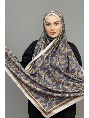 Levamor Kadın Pamuklu Paisley Desenli Modern Şal
